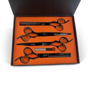 Clipr Scisr RazorEdge Ergo Trimscharenset rechtshandig in luxe opbergbox